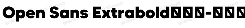 Open Sans Extrabold手机版字体转换